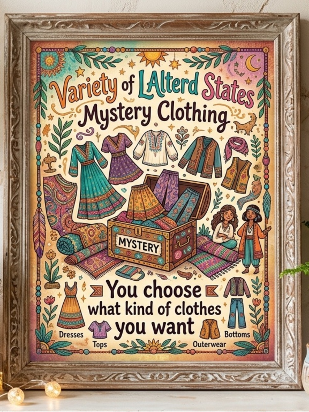 Boho Dream Mystery Box: Brand New Alterd States & Earthy Styles (Sizes M-L)